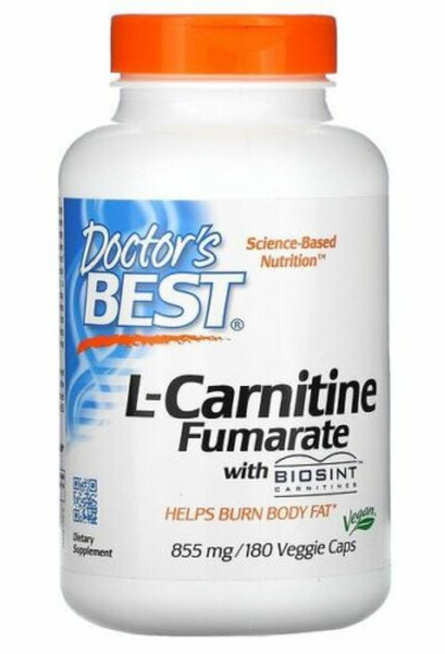 Doctor`s Best L-Carnitine Fumarate 855 mg - 180 veggie caps