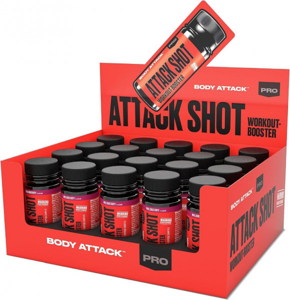 Body Attack Attack Shot- 20x 60 ml