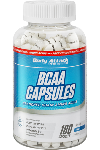 Body Attack BCAA Capsules - 180 Kapseln