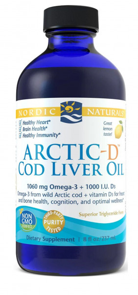 Nordic Naturals Arctic- D Cod Liver Oil 1060 mg Lebertran- 237 ml