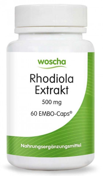 Woscha Rhodiola Extrakt 500 mg- 60 EMBO-Caps