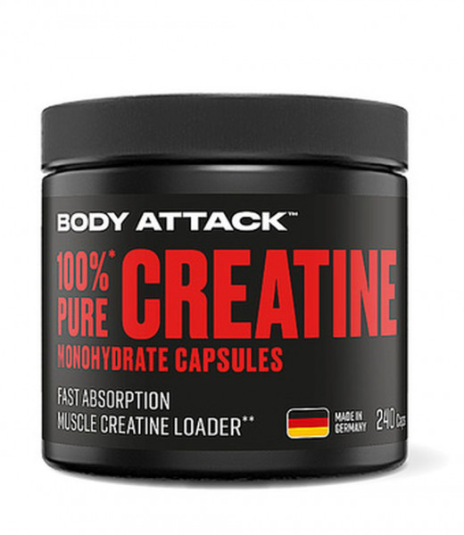 Body Attack 100% Pure Creatine - 240 Kapseln