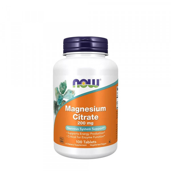 Now Foods Magnesium Citrate 200 mg – 100 Tabletten