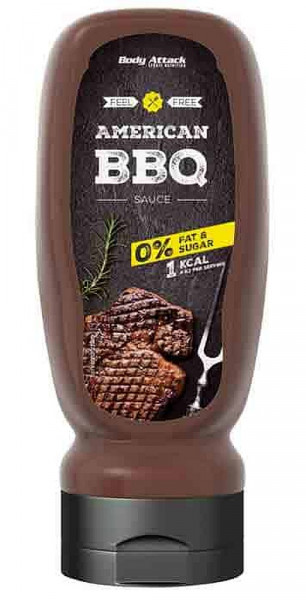 Body Attack American BBQ Sauce – 320 ml-Flasche