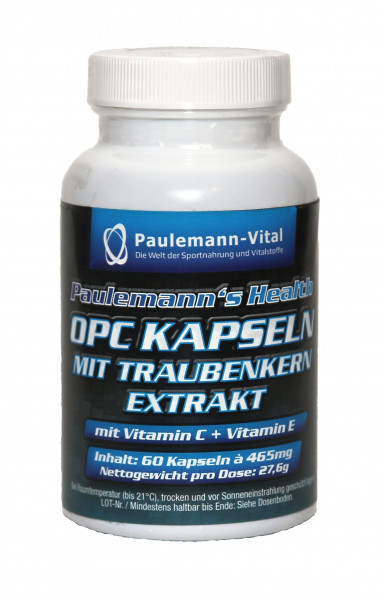 Paulemann-Vital OPC Kapseln mit Traubenkernextrakt- 60 Kapseln