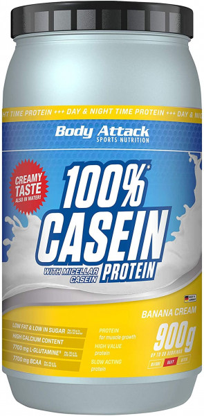 Body Attack 100% Casein Protein - 900 g Dose