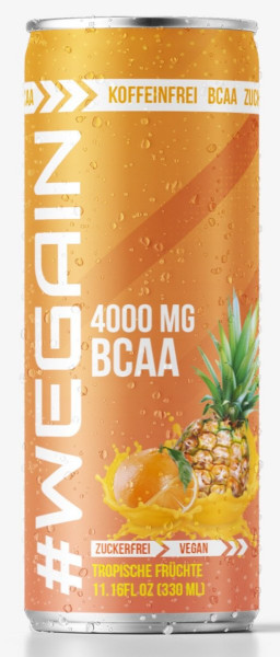 #Wegain BCAA-Drink - 330 ml-Dose, Tropische Früchte