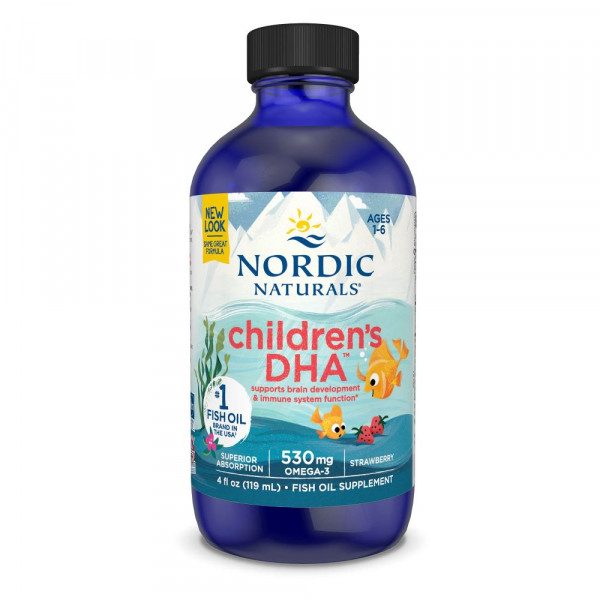 Nordic Naturals Children`s DHA Fish Oil 530 mg- Erbeer-119 ml