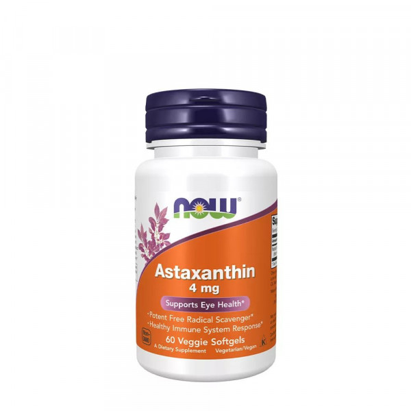 Now Foods Astaxanthin 4 mg – 60 veg. Softgelkapseln