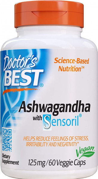 Doctor`s Best Ashwagandha mit Sensoril 125 mg- 60 Kapseln