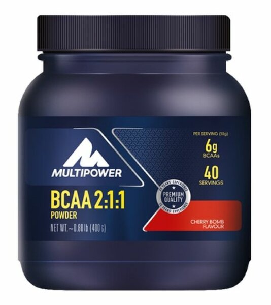 Multipower BCAA 2:1:1 Powder Kirsch-Geschmack - 400 g Dose