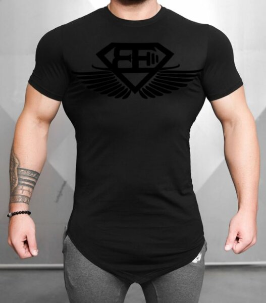 Engineered Life T-Shirt T 2.0 Black On Black - Body Engineers