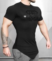 Engineered Life T-Shirt T 2.0 Black On Black - Body Engineers