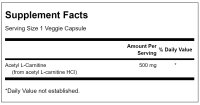 Swanson Acetyl L-Carnitine 500 mg 100 Kapseln