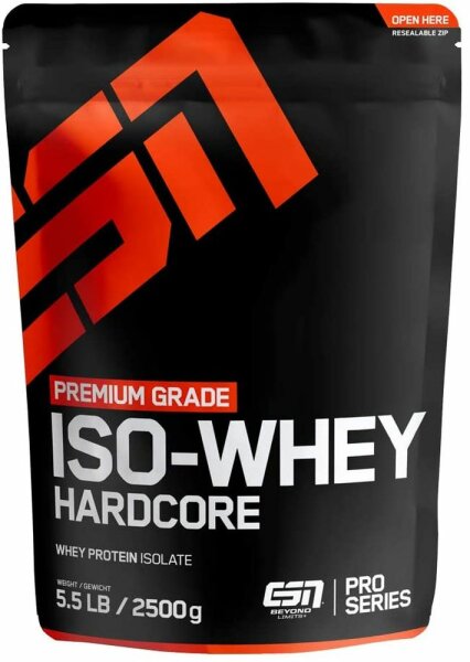 ESN ISO-Whey Hardcore - 2500 g Beutel