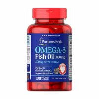 Puritans Pride Omega -3  Fish Oil  1000 mg - 100 Softgels