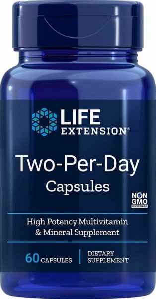 Life Extension Two-Per-Day- 60 Kapseln