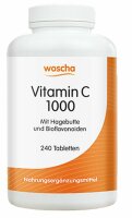 Woscha Vitamin C 1000 mit Hagebutte u. Bioflavonoiden- 240 Tabletten