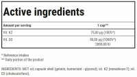 Trec Nutrition Vitamin D3 + K2- 60 Kapseln