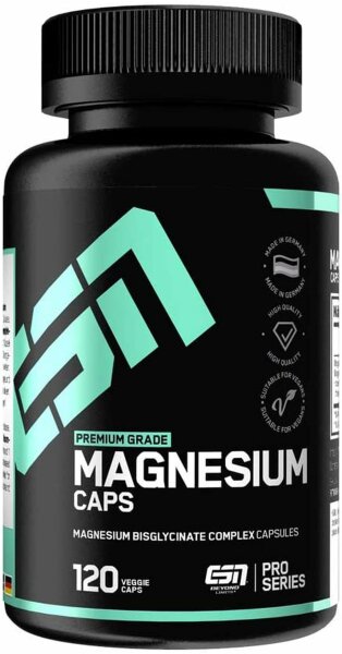 ESN Premium Grade- Magnesium- Magnesium-Bisglycinat- 120 Kapseln