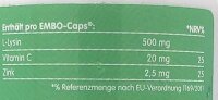 Woscha L-Lysin Plus 500 mg- 120 EMBO-Caps