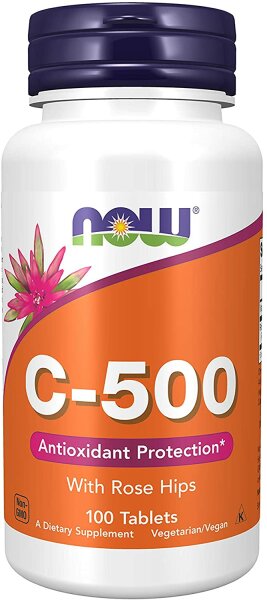 Now Foods C-500 with Rose Hips- 100 Tabletten