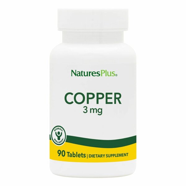 Natures Plus Copper 3 mg- 90 Tabletten