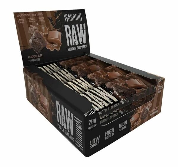 Warrior Raw Protein Flapjack - 12 Haferriegel a 75 g