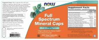 Now Foods Full Spectrum Mineral Caps- eisenfrei-240 Kapseln