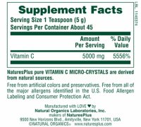 Natures Plus Vitamin C Micro-Crystals-  227 g