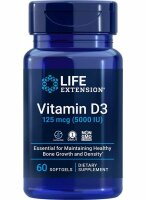 Life Extension Vitamin D3 125 µg (5000 IE) - 60...