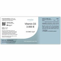 Woscha Vitamin D3 3000 IE 120 EMBO Kapseln