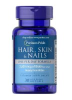 Puritans Pride Hair, Skin & Nails - 30 Weichkapseln