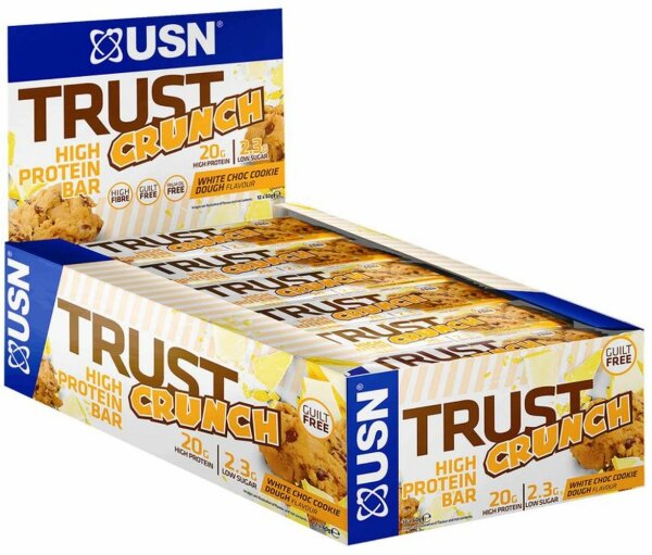 USN Trust Crunch High Protein Bar - 12 Riegel a 60 g