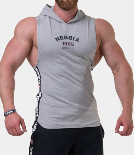 Nebbia Legend-Approved Hoodie Tank Top 191 Light Grey