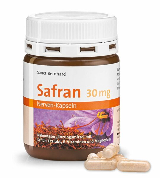 Sanct Bernhard Safran-Nerven-Kapseln 30mg – 60 Kapseln