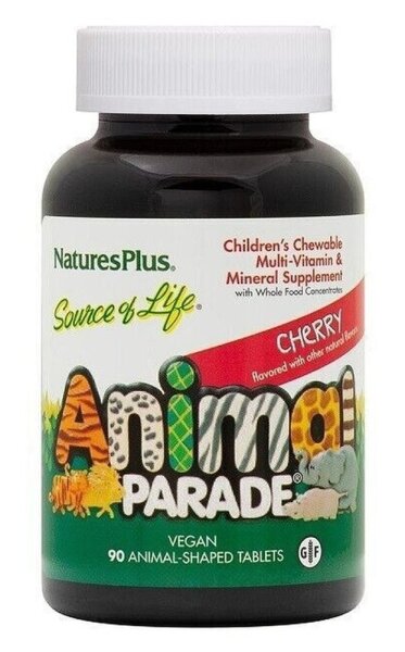 Natures Plus Animal Parade Children`s Multivitamin cherry - 90 Lutschtabletten