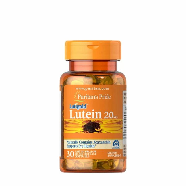 Puritans Pride Lutein 20 mg – 30 Softgelkapseln