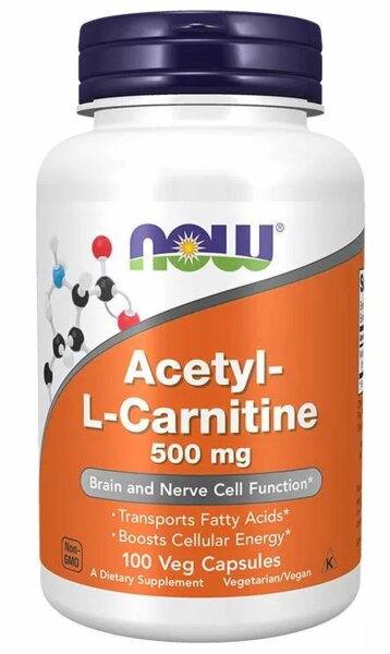 Now Foods Acetyl- L- Carnitine 500 mg- 100 veg. Kapseln