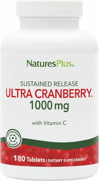 Natures Plus Ultra Cranberry 1000 mg – 180 Tabletten