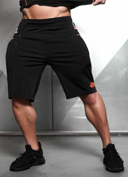 Body Engineers Samuru Performance Shorts Black/Dutch Orange