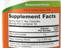 Now Foods Panax Ginseng Extract-100 veg. Kapseln