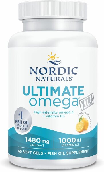 Nordic Naturals Ultimate Omega Xtra - 1480mg Lemon - 60 softgels