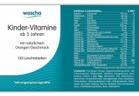 Woscha Kinder-Vitamine- 120 Lutschtabletten