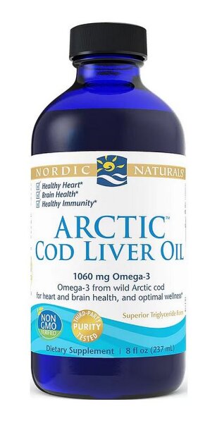 Nordic Naturals Arctic Cod Liver Oil Lebertran 1060 mg Omega-3 -  237 ml