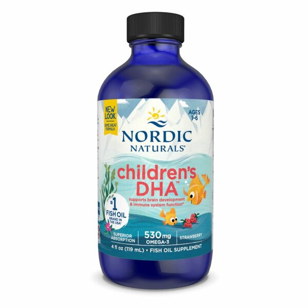 Nordic Naturals Children`s DHA Fish Oil 530 mg- Erbeer-119 ml