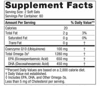 Nordic Naturals Ultimate Omega+CoQ10 1280 mg Zitrone-120 Softgels