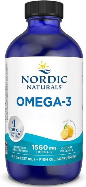 Nordic Naturals Omega-3 1560 mg – 237 ml, Lemon