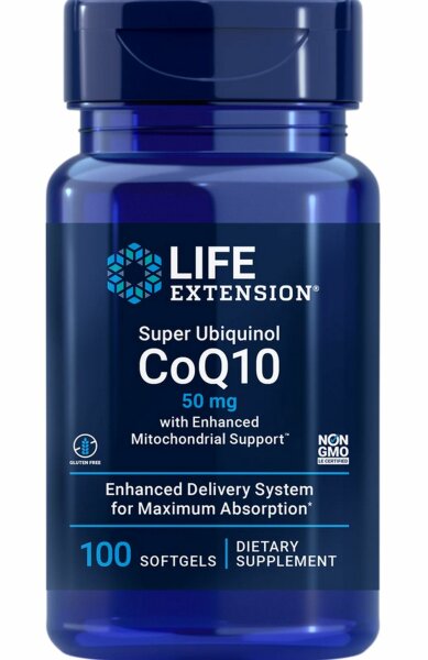 Life Extension Super Ubiquinol COQ10 50 mg-100 Softgels