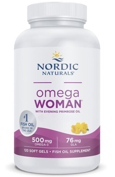 Nordic Naturals Omega Woman 500 mg- 120 Softgels